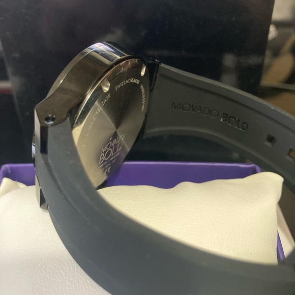 Mens Movado Bold Fusion NWOT triple black - Picture 5 of 6